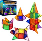 Magnetische bouwstenen tegels Montessori kinderspeelgoed voor jongens en meisjes - educatieve constructieset cadeau - verjaardag, voor 3-8 jaar (37st)