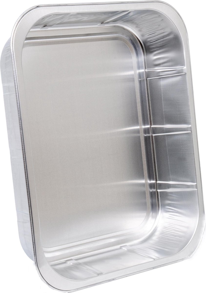 Aluminium Bakken XXL | 5 stuks | 32,5 x 26,5 x 6,5 cm | Groot formaat | Perfect voor bereiden, bewaren en serveren