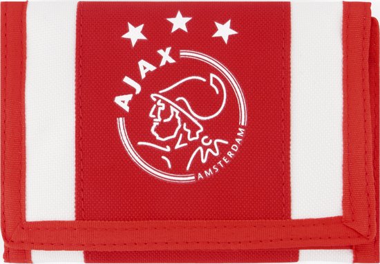 Ajax-portemonnee wit/rood