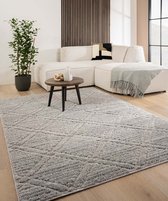 Scandinavisch vloerkleed - Arc Gem lichtgrijs 80x150 cm