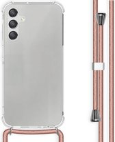 iMoshion Hoesje Geschikt voor Samsung Galaxy A15 (4G) / A15 (5G) Hoesje Met Koord - iMoshion Backcover met koord - Rosé Goud
