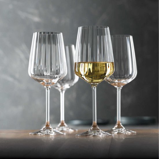 Spiegelau & Nachtmann Spiegelau LifeStyle 4450172 Wittewijnglazen, set van 4, kristalglas, 440 ml