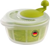 Essoreuse à salade, capacité : 5 litres, ø 26 cm, plastique, sans BPA, Fortuna, couleur : transparent/vert