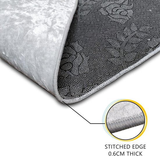 Tapijtloper, wasbaar, antislip, loper, entree, binnen, keukentapijt, lang, voor woonkamer, slaapkamer, eetkamer, woonkamer, entree, 90 x 400 cm