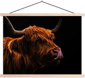 Porte-affiche avec affiche - Affiche scolaire - Highlander écossais - Langue - Nez - 120x90 cm - lattes vierges