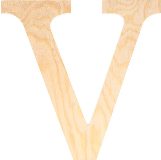 Artemio houten letter V 19 cm