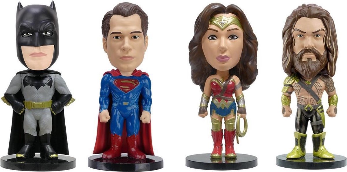 Batman Vs Superman 4-Pack Mini Schuddehoofden