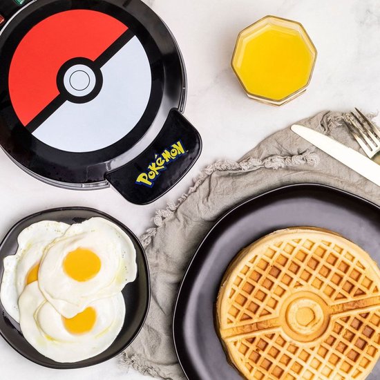 Uncanny Brand - Pokémon Pokébal Wafelijzer - Wafel Maker van Uncanny Brands — afbeelding 5