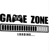 Game Zone Loading Muursticker - 100 x 40 CM - Kinderkamer - Gamekamer - Computer kamer - Sticker - Gamen - Gaming