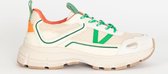 Sissy-Boy - Witte sneakers met groene details - 40