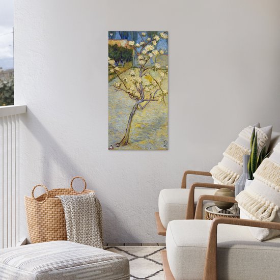 Affiche de jardin Poirier en fleurs - Vincent van Gogh - 40x80 cm