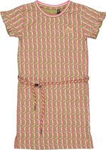 Quapi robe à manches courtes pour filles Babette aop Pink Stripe