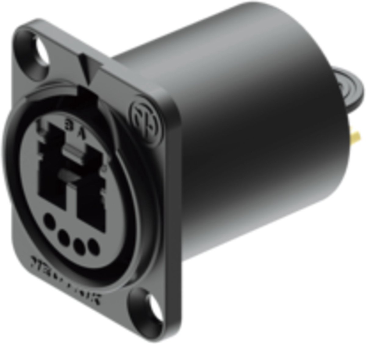 Neutrik NO2-4FDW-A opticalCON DUO chassisdeel