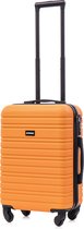 BlockTravel handbagage reiskoffer S met wielen afneembaar 39 liter - inbouw TSA slot - lichtgewicht - oranje