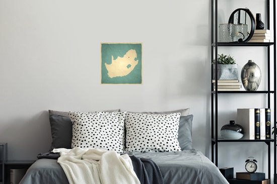 Stickers muraux - Film autocollant - Illustration de Afrique du Sud sur un vieux papier - 30x30 cm - Film adhésif - Stickers muraux Chambre d'enfant - Papier peint autocollant