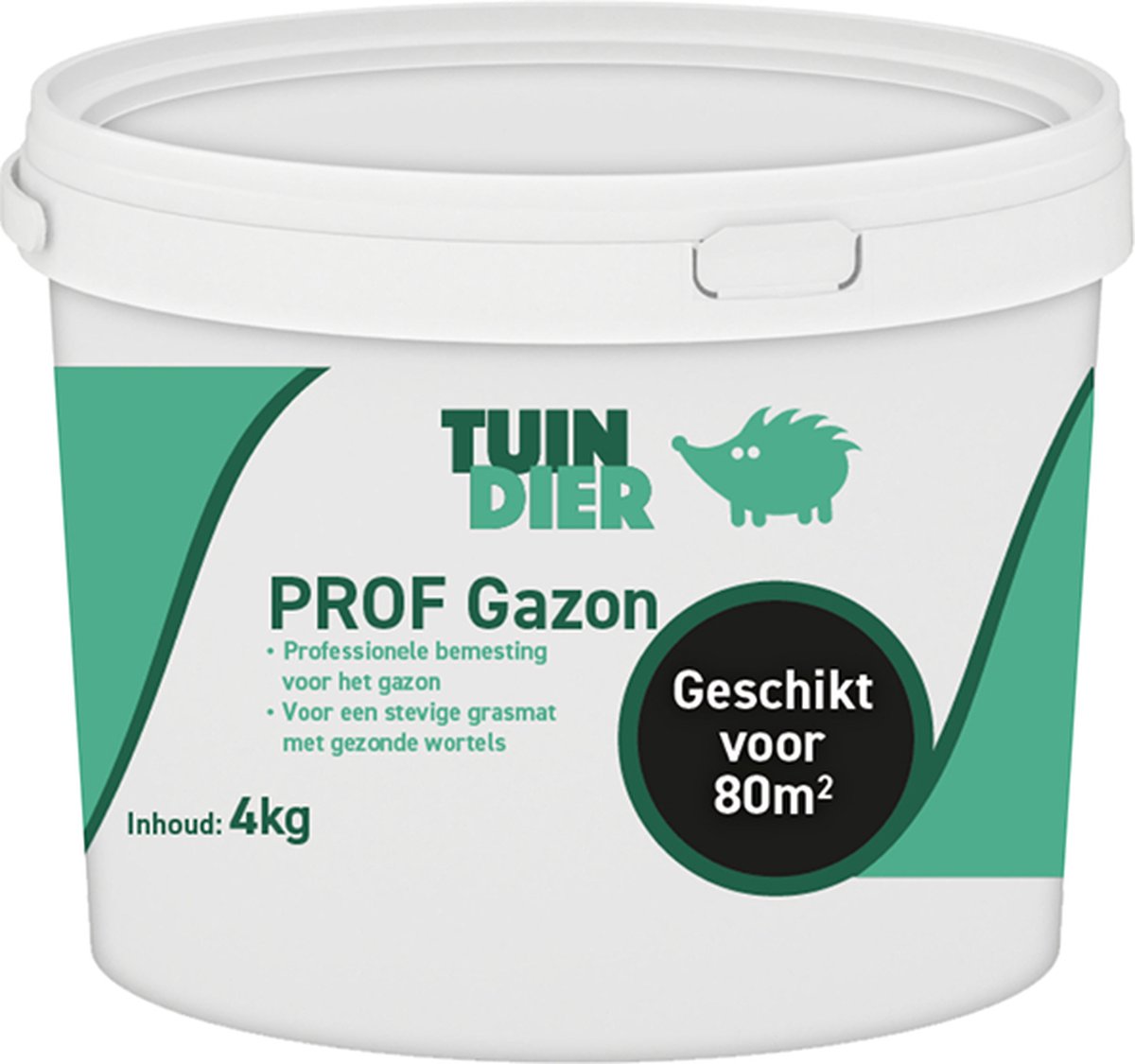 PROF Gazon | Tuin-Dier | Professionele bemesting voor het gazon | Voor een stevige grasmat met gezonde wortels | In handige bewaaremmer | 4.000 gram | 4 kilogram
