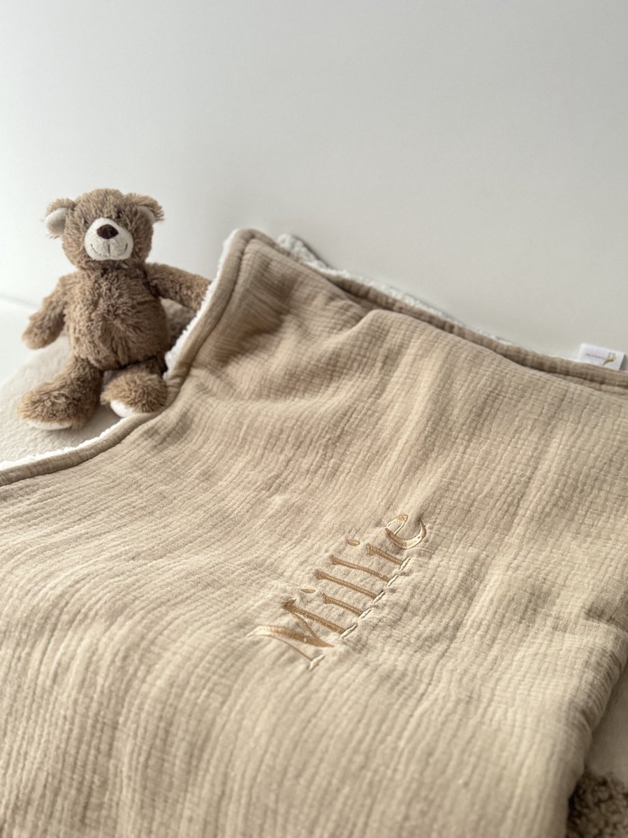 Poncho met naam | baby 0-2 jaar