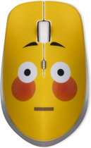 Funny Mouses - Blozende Emoticon - Draadloze Computermuis - Grappige computergadgets & -accessoires