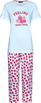 Frambozen katoenen pyjama Rebelle - Blauw - Maat - 46