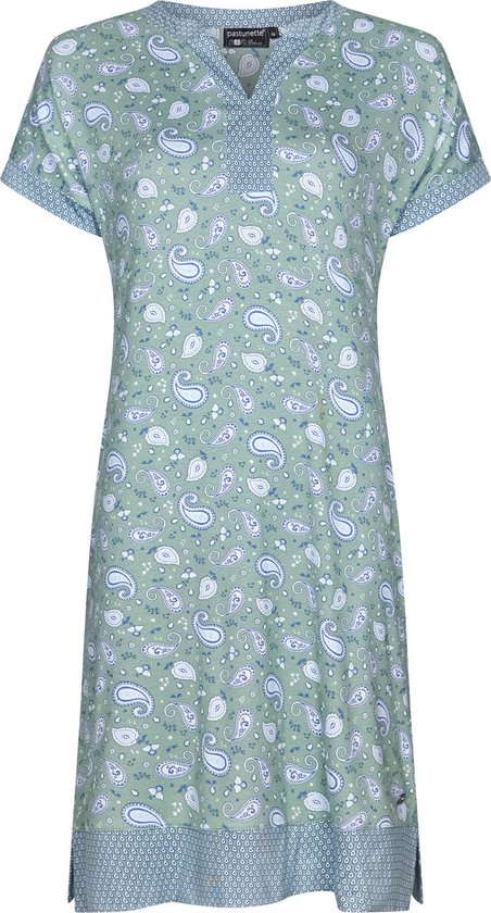 Pastunette dames nachthemd paisley - Groen