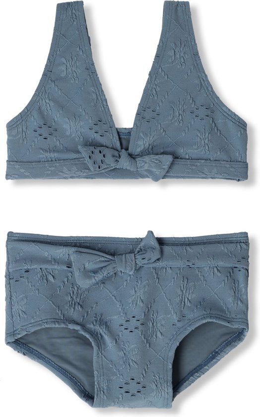 Beachlife Blue Embroidery Bikini Zwemkleding Meisjes - Blauw