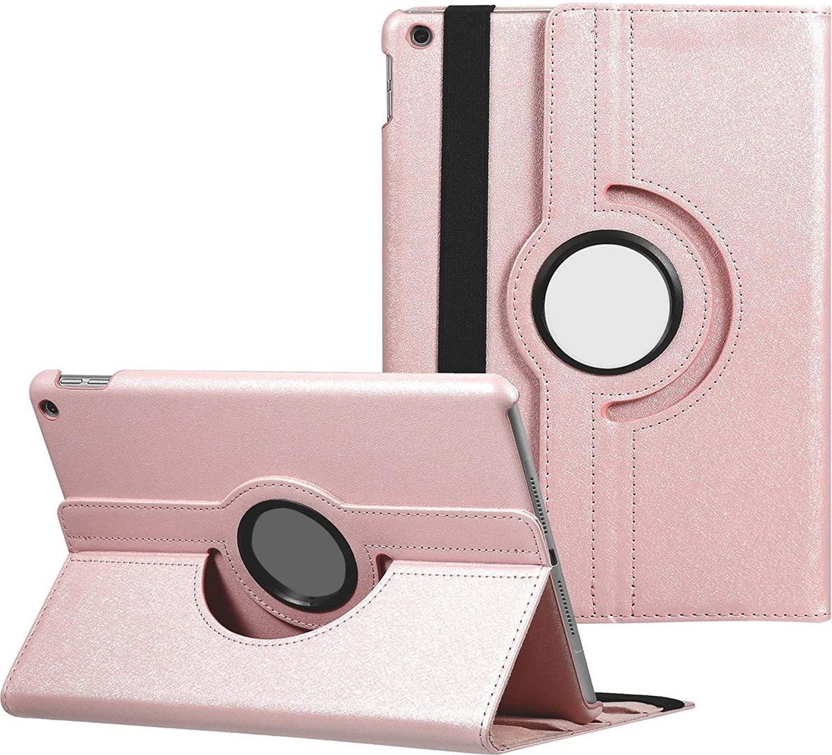 Hoesje geschikt voor iPad 10.2 inch 2020-2018 7/8/9e generatie Draaibaar 360 Graden Standaard Inklapbaar Stevig
