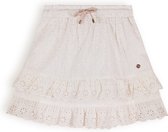 Meisjes rok embroidery - Niu - Pearled ivoor wit