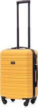 Bagage à main BlockTravel valise de voyage S à roulettes amovibles 39 litres - serrure TSA intégrée - légère - jaune