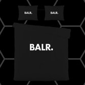 BALR. - dekbedovertrek Balr - 100% coton - Zwart - 240x220cm - Lits jumeaux + Taies d'oreiller