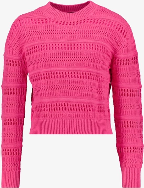 TwoDay gebreide meisjes trui roze - Maat 170