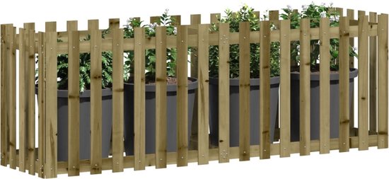 vidaXL-Plantenbak-verhoogd-hekontwerp-100x50x50-cm-geïmpregneerd-hout