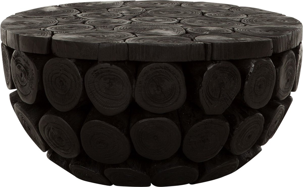 MUST Living Salontafel Cone low Rond teakhout 62x62 cm