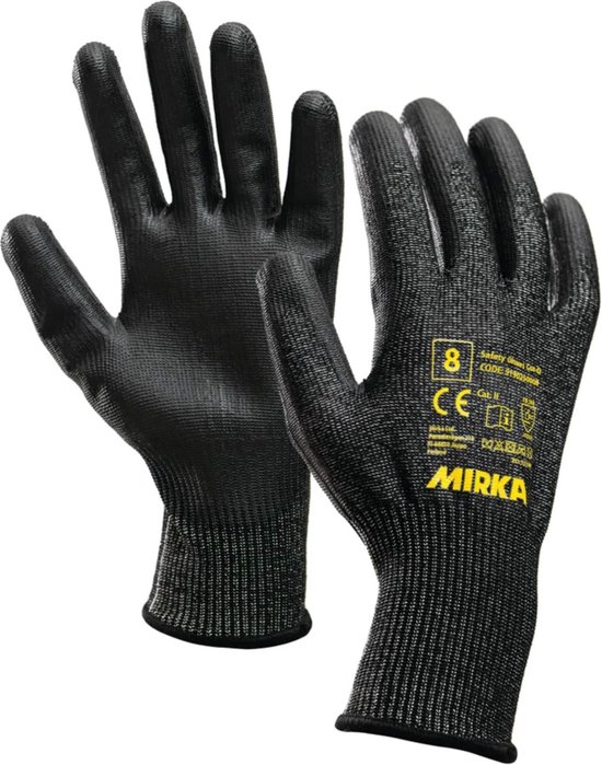 MIRKA Safety Gloves Cut-D - Size: 8