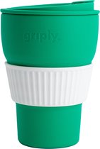Griply to go - Tasse à café pliable en silicone avec anneau - Menthe - 470ml