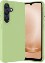 Hoesje Geschikt voor Samsung A25 Hoesje Siliconen Cover Case - Hoes Geschikt voor Samsung Galaxy A25 Hoes Back Case - Groen