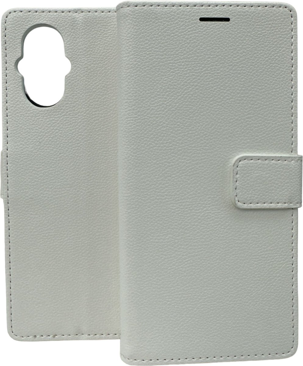 Portemonnee Book case Hoesje Geschikt voor: Oppo Reno 8 Lite - Wit