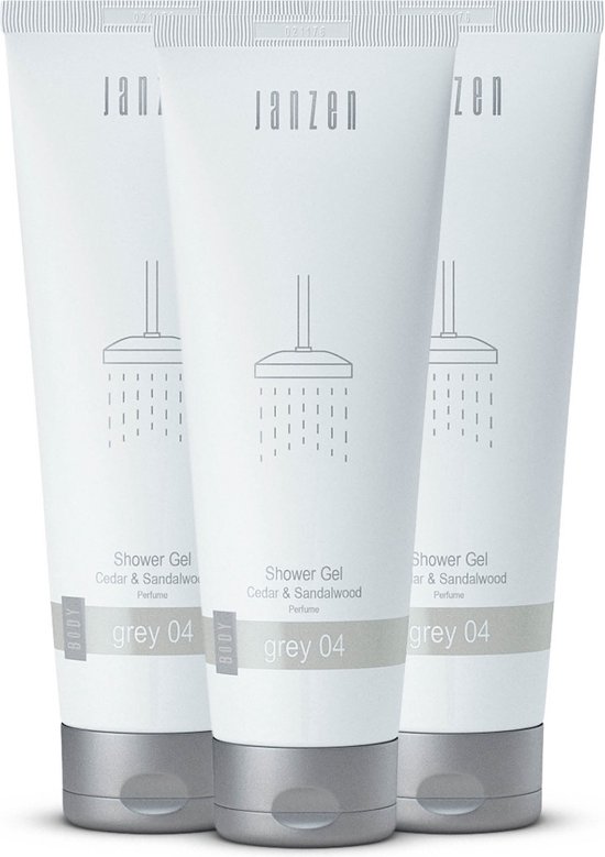 JANZEN Shower Gel Grey 04 3-pack