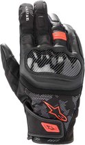 Alpinestars SMX Z Drystar Black Red Fluo Gloves M - Maat M - Handschoen
