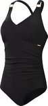 Speedo Shaping V Neck 1 Piece Zwart Sportbadpak - Maat 44