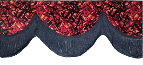 Raamroezel rode pluche met franjes Truck Accessoires