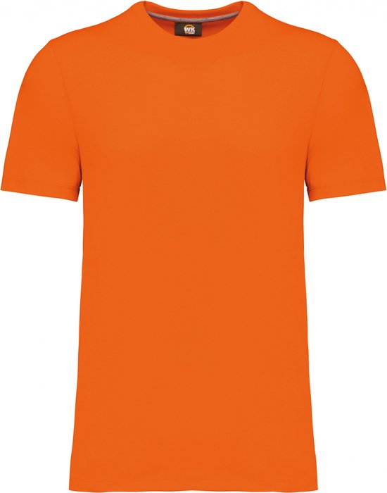 T-shirt Heren 4XL WK. Designed To Work Ronde hals Korte mouw Orange 65% Polyester, 35% Katoen