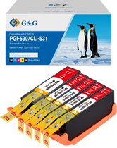 Cartouche d'encre G&G adaptée à Canon PGI-530 CLI-531 Multipack - 5 couleurs