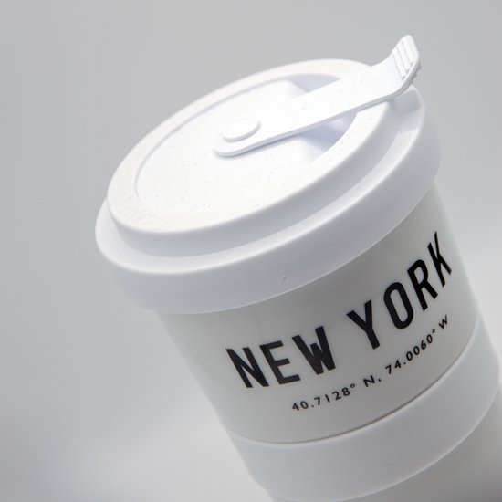Sunday to go beker 500ml glas - Pastel & Naturel