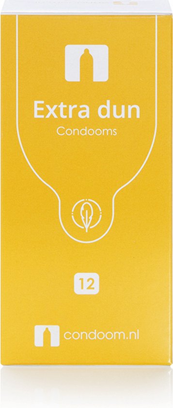 Condoom.nl - Extra Dunne Condooms - 12 stuks - Voor meer gevoel - Veilig vrijen
