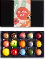 Bedankt Bonbons - 15 Chocolade Bonbons - Chocolade Cadeau - Ambachtelijke Bonbons - Bedankt Cadeautje - Luxe Verpakking