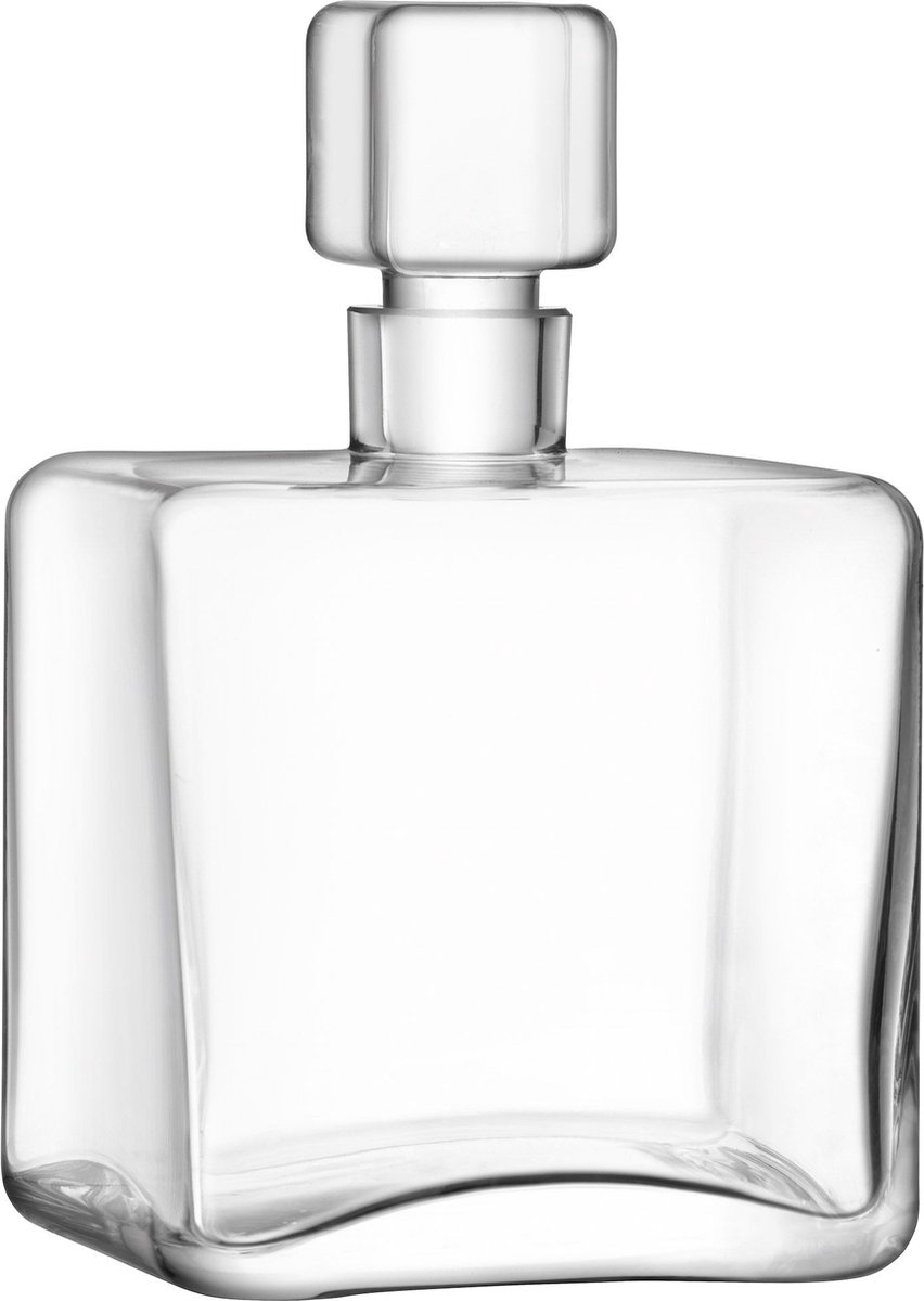 L.S.A. - Cask Whisky Karaf Vierkant 1 liter - Glas - Transparant