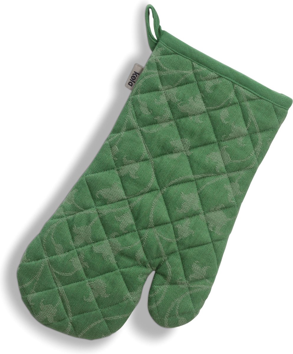 Kela Keuken Cora Ovenwant Bloem Set van 4 Stuks Siliconen Groen