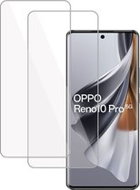 2x Screenprotector geschikt voor OPPO Reno 10 Pro – Gehard Glas - Proteqt+