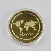 CHPN - Pièce Ripple - Pièce XRP - Pièces - Pièce Ripple - Passionné de crypto - Cadeau - Crypto - Argent/ or