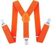 CHPN - Bretels - Oranje bretels - Broekhouder - Oranje - One size - Verstelbaar - Elastisch - Unisex